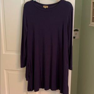 Piko - long sleev navy blue dress/tunic
